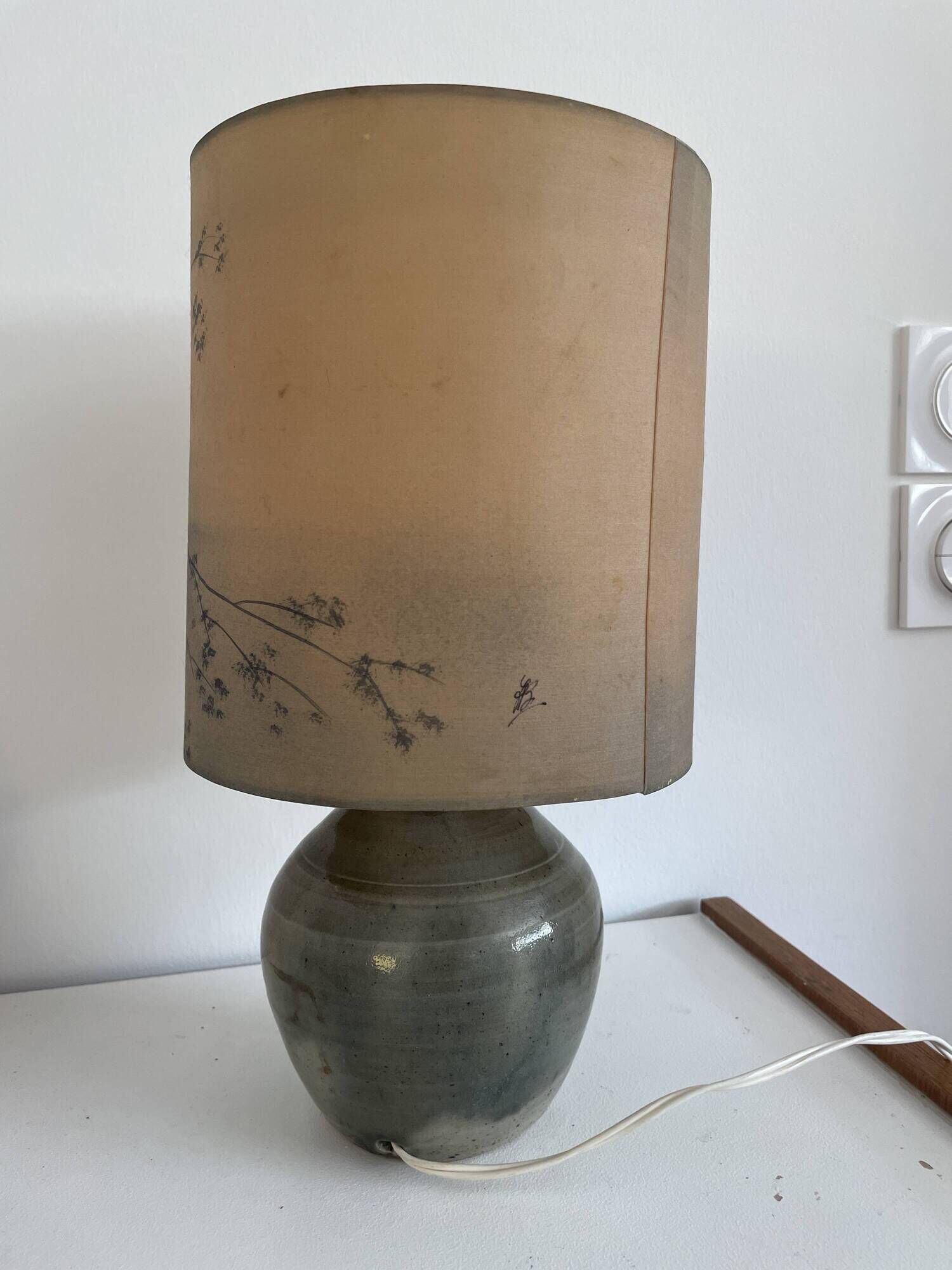 Lampe en grès signée Denis Avonts