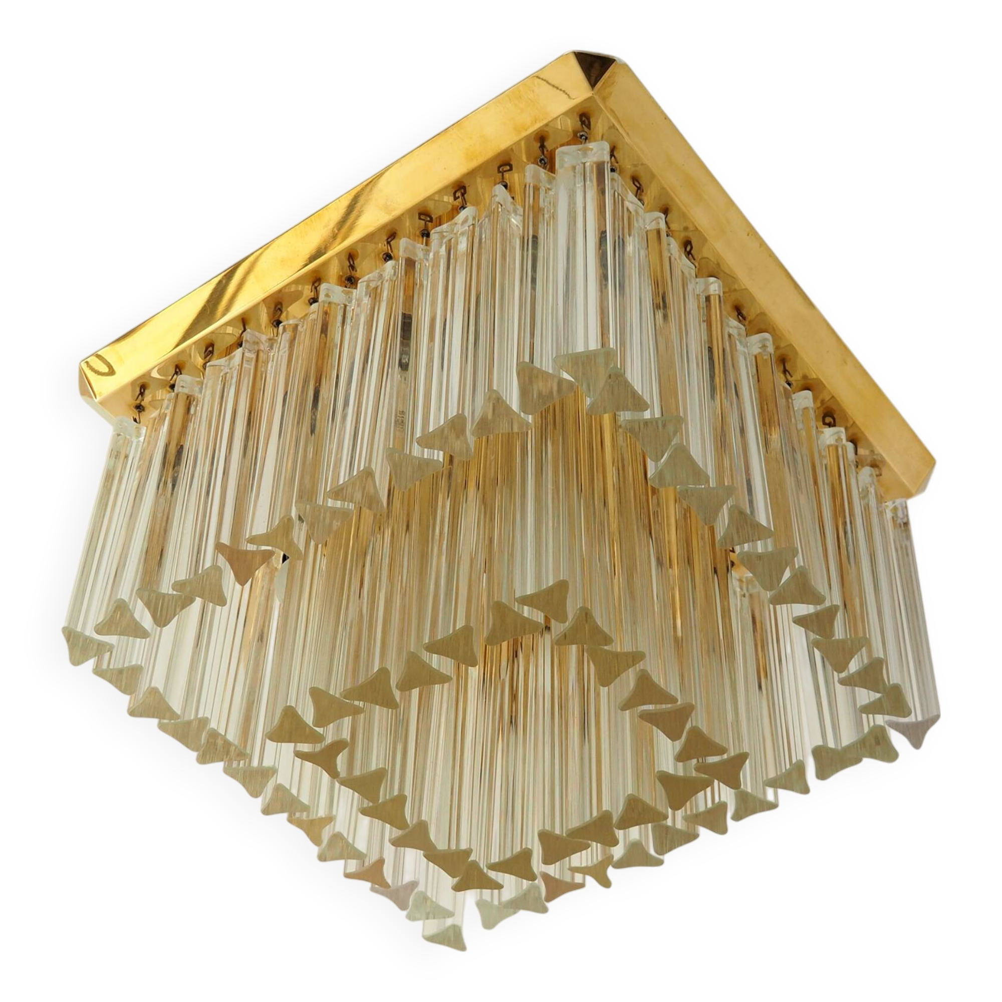 XL Kalmar Flush Mount with Crystal Glass Elements, Vienna Austria