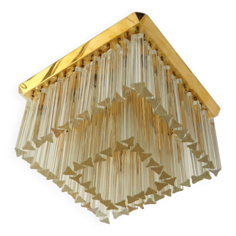 XL Kalmar Flush Mount with Crystal Glass Elements, Vienna Austria