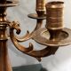 Old candlestick candelabra candle holder in brass with movable arms 5 lights