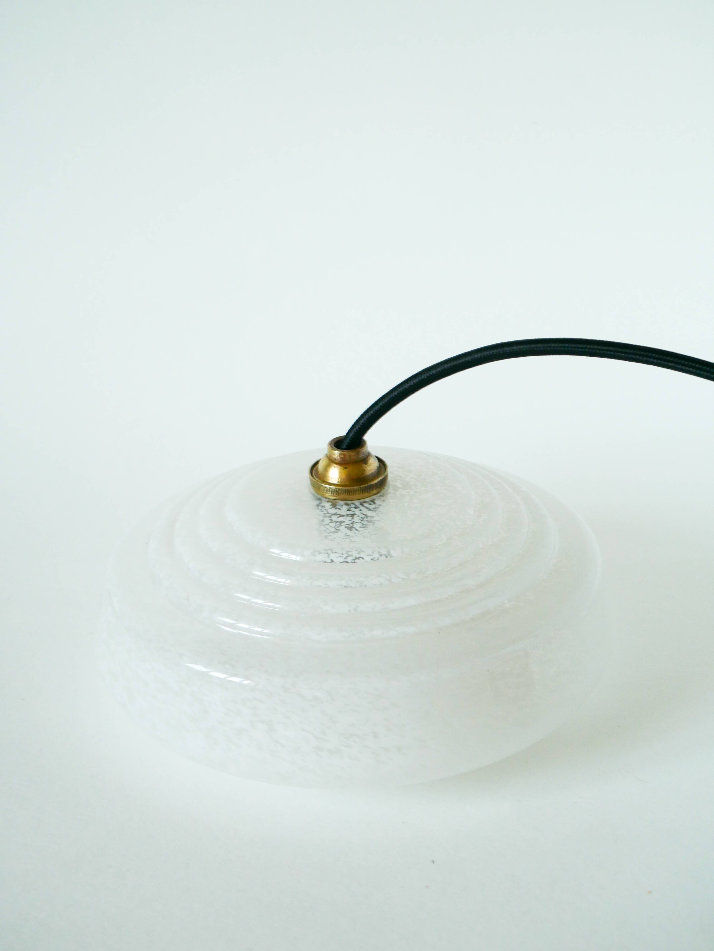 Glass suspension Clichy, White, 1930