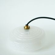Suspension en verre de Clichy blanc, 1930