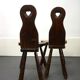 Pair of French brutalist chairs