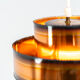 Brutalist burnt copper pendant by Svend Aage Holm Sørensen