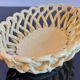 Pichon uzes bernard & véronique handmade / yellow ceramic woven basket