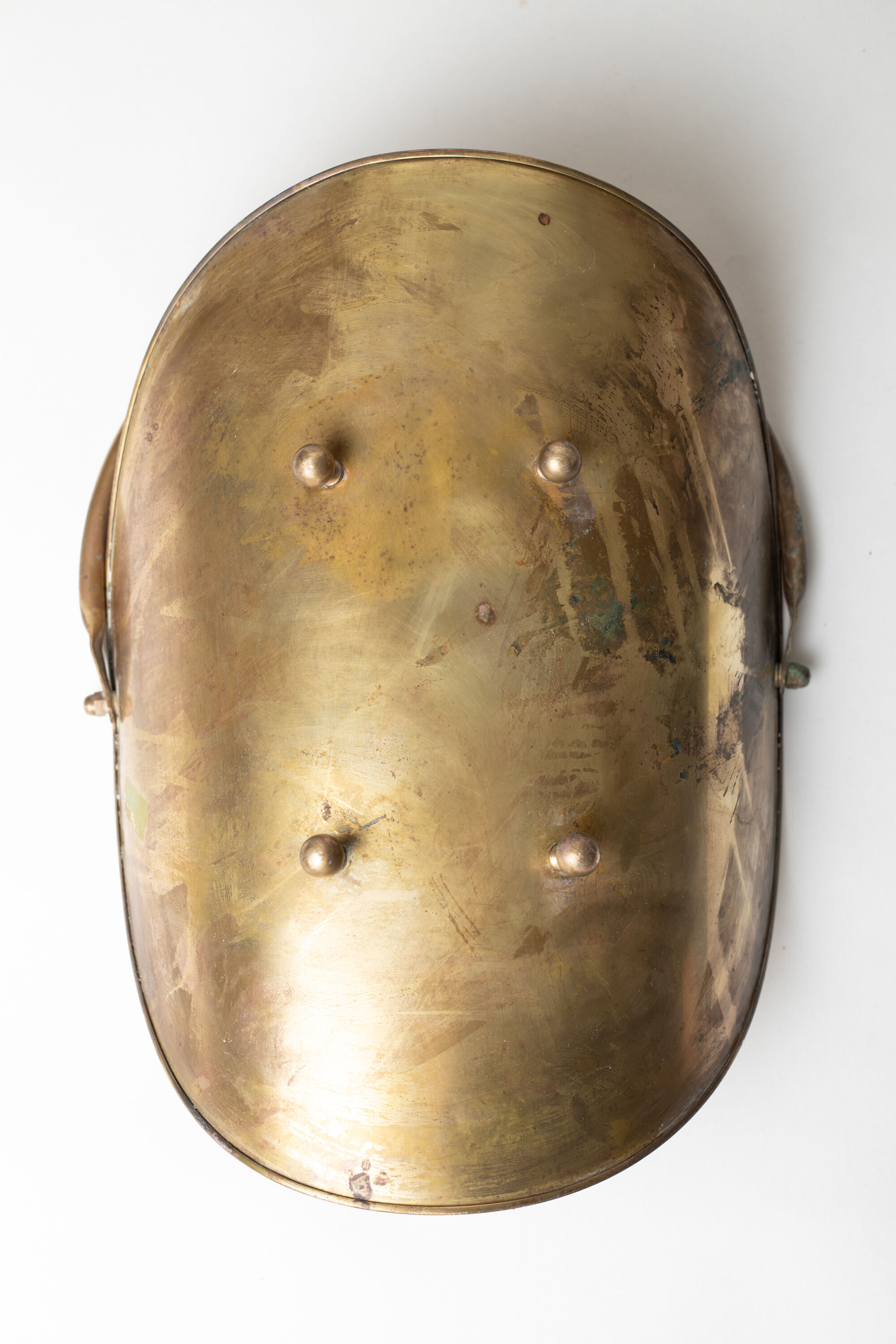 Vintage brass log holder