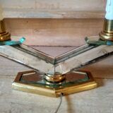 Old art deco table lamp - 2 lights - mirror lamp
