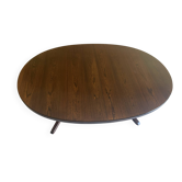 Table ovale extensible Baumann, deux rallonges