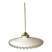 Suspension and rose in opaline and porcelain