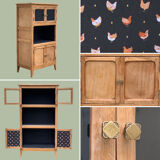 Glazed Parisian sideboard 1950