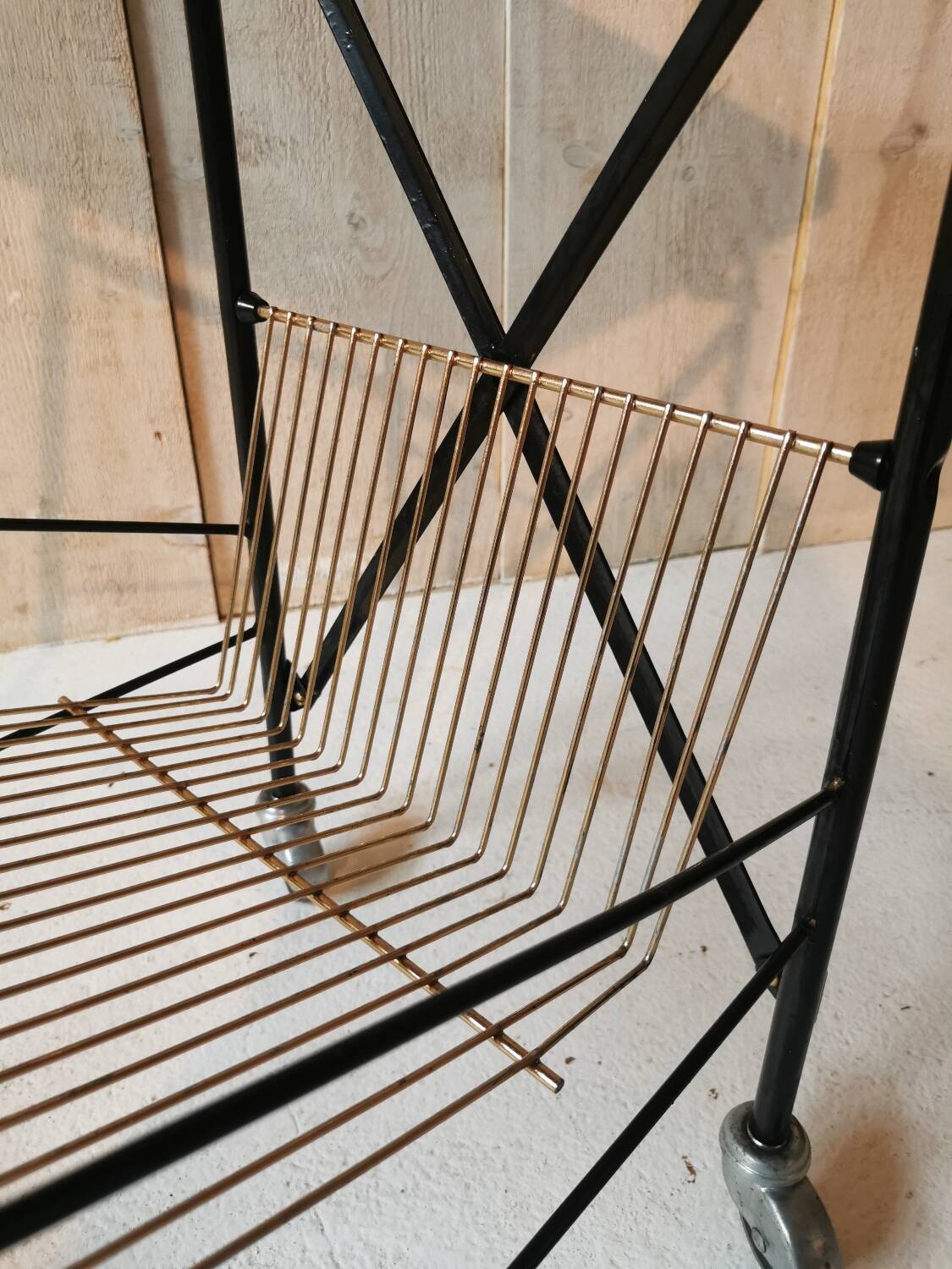 Vinyl door on wheels