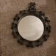 Brutalist wrought iron mirror, Spain, 1950