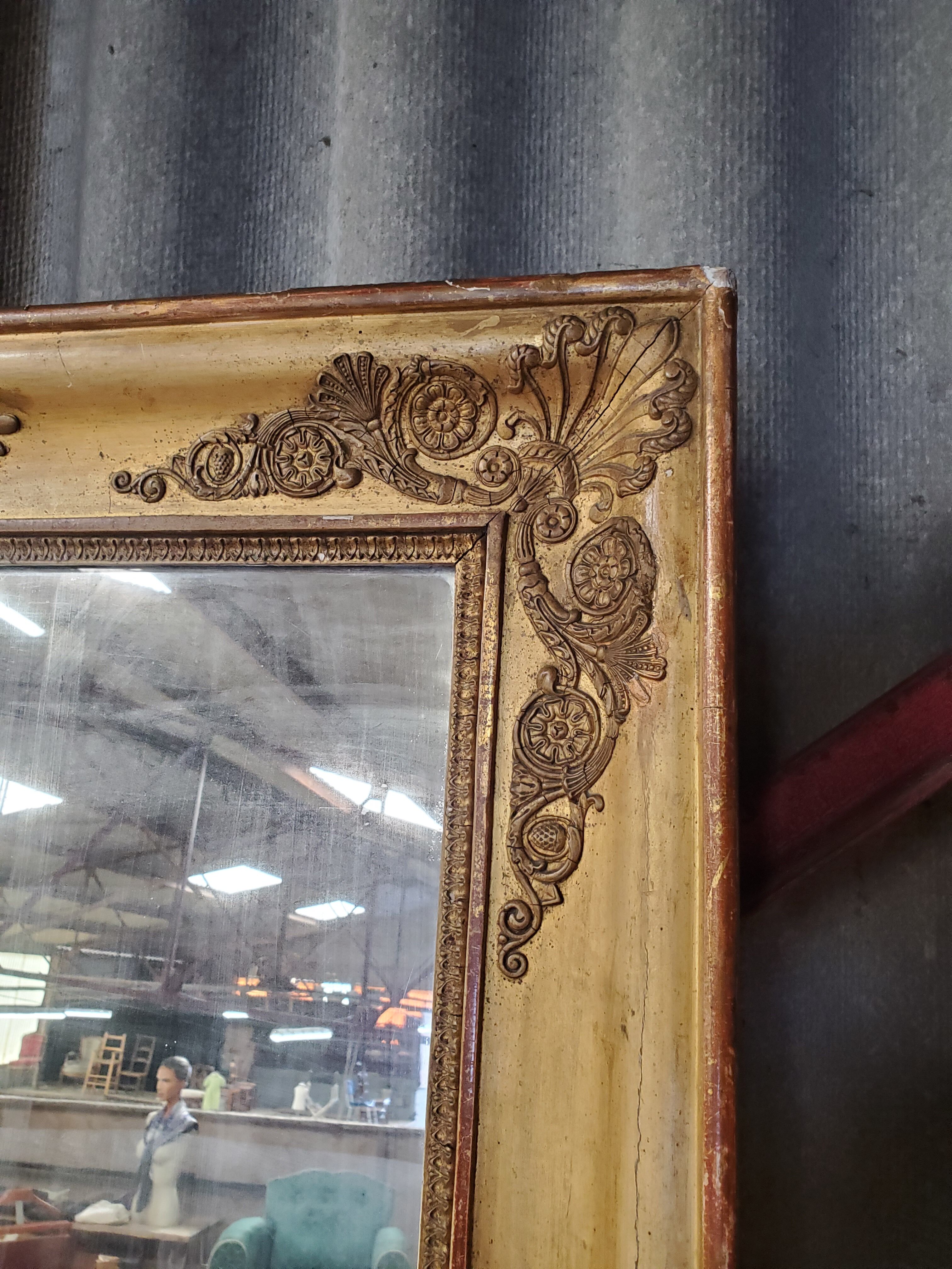 Large antique mirror