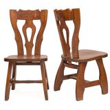 Set of 6 chairs by Guillerme and Chambron