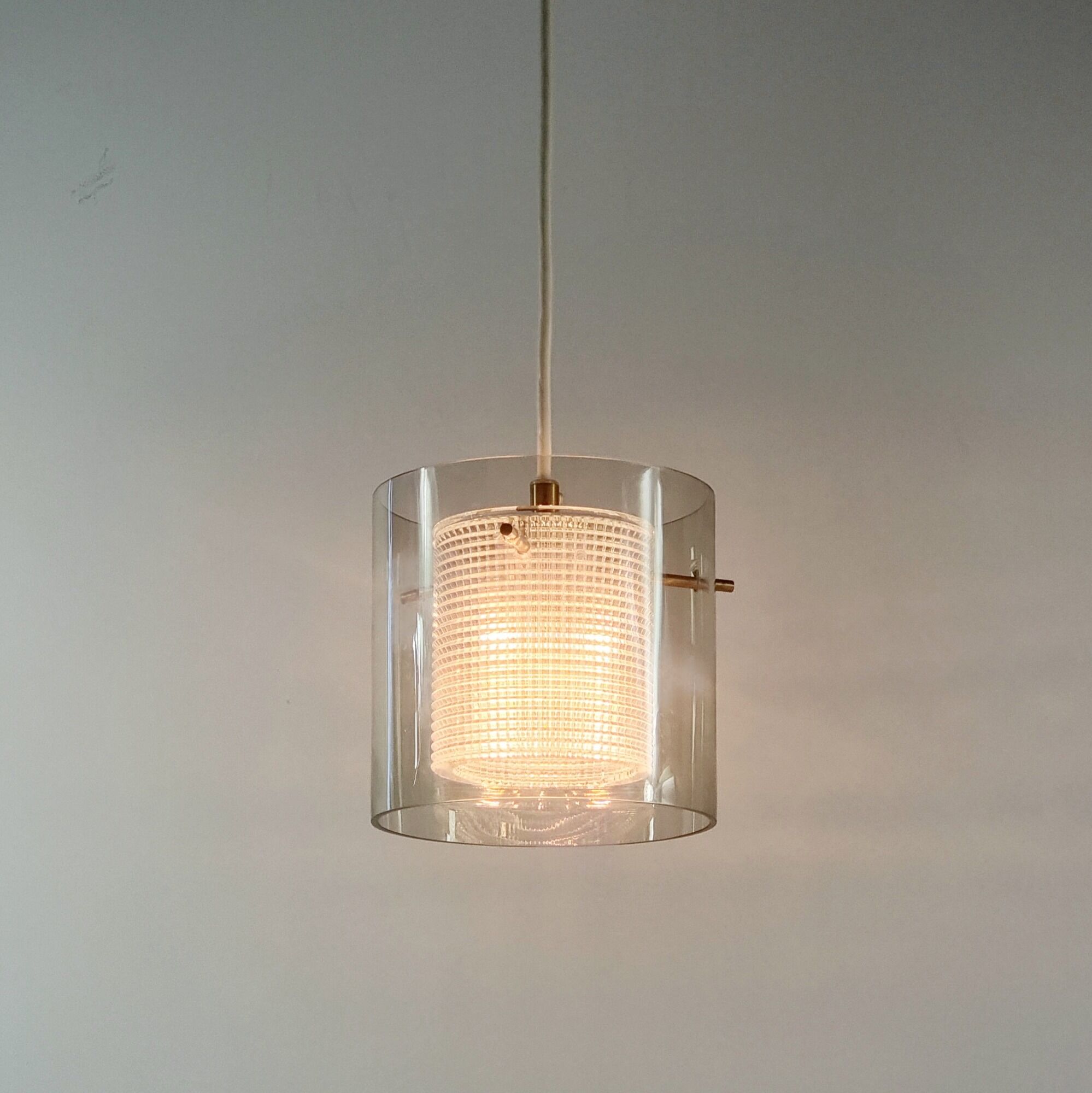Mid-Century Scandinavian Glass Ceiling Light by Carl Fagerlund for Orrefors, 1960s