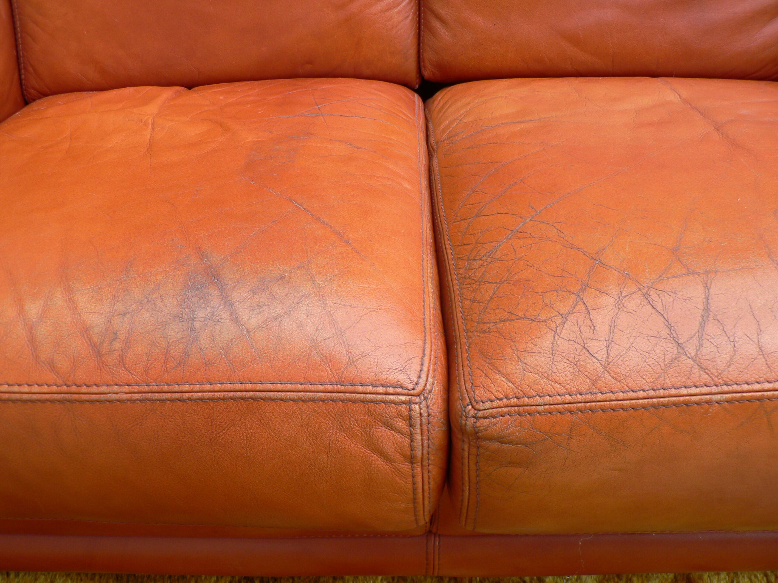 Canapé Roche Bobois en cuir fauve | Selency