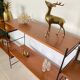 Vintage wooden string shelves