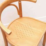 Vintage bistro chair in beech stain