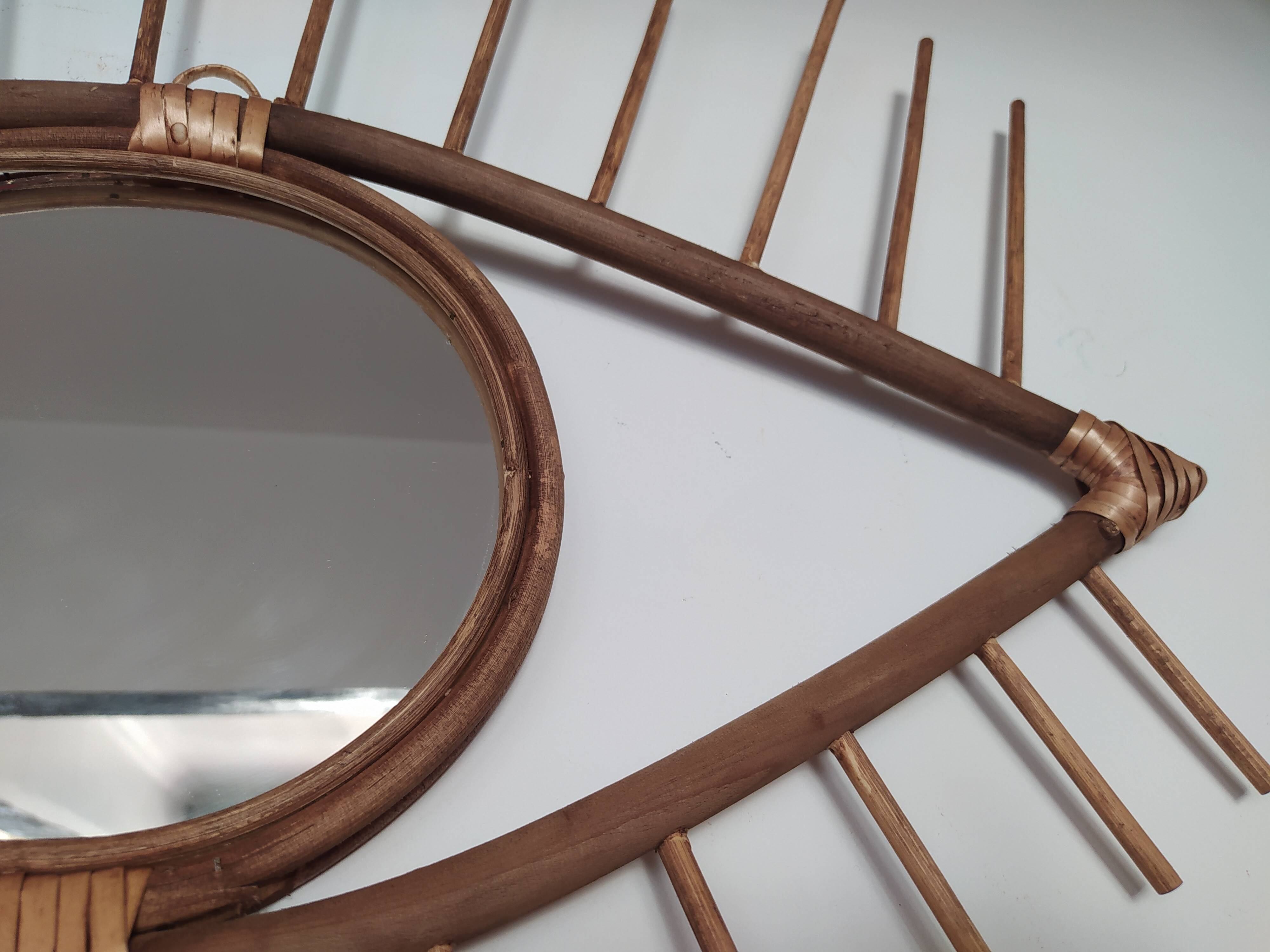 Mirror wooden eye