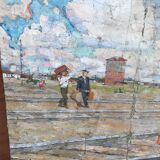Old painting 120 x 205 cm