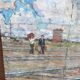 Old painting 120 x 205 cm