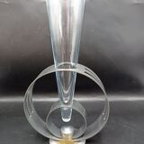 Formano 80s cornet vase - Metal and Glass