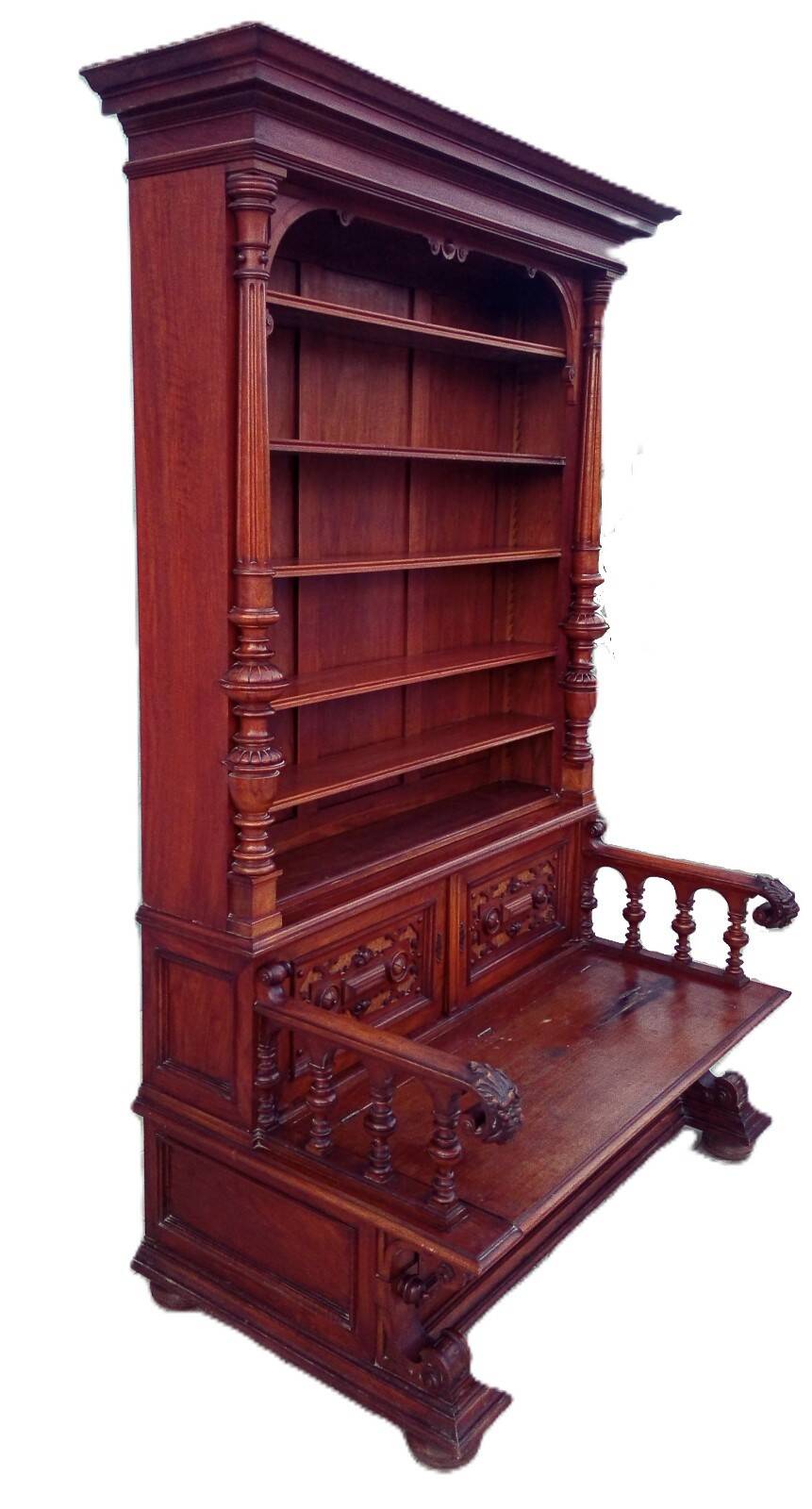 Renaissance walnut bank safe library