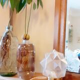 Lamp to install with polyedric glass globe 1930
