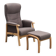 Hjort Knudsen — Armchair with Matching Footstool — Adjustable Backrest — Mo