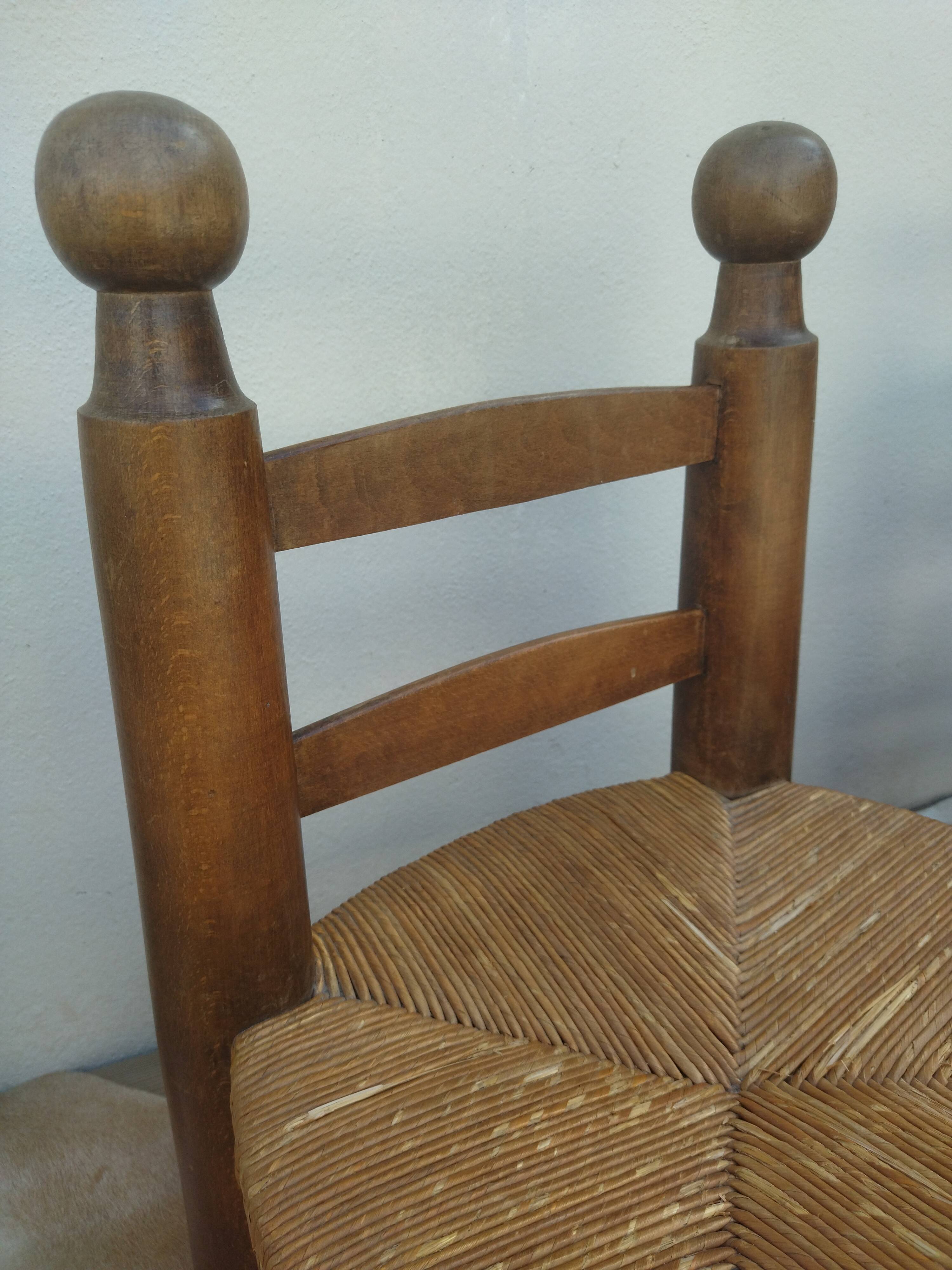 Pair of low mulched chairs