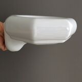 Lot of 3 appliques in white faience