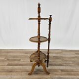 70s coffee table in walnut with closable shelves
