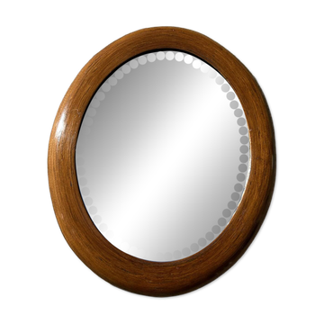Miroir irlandais à pastilles début XXe