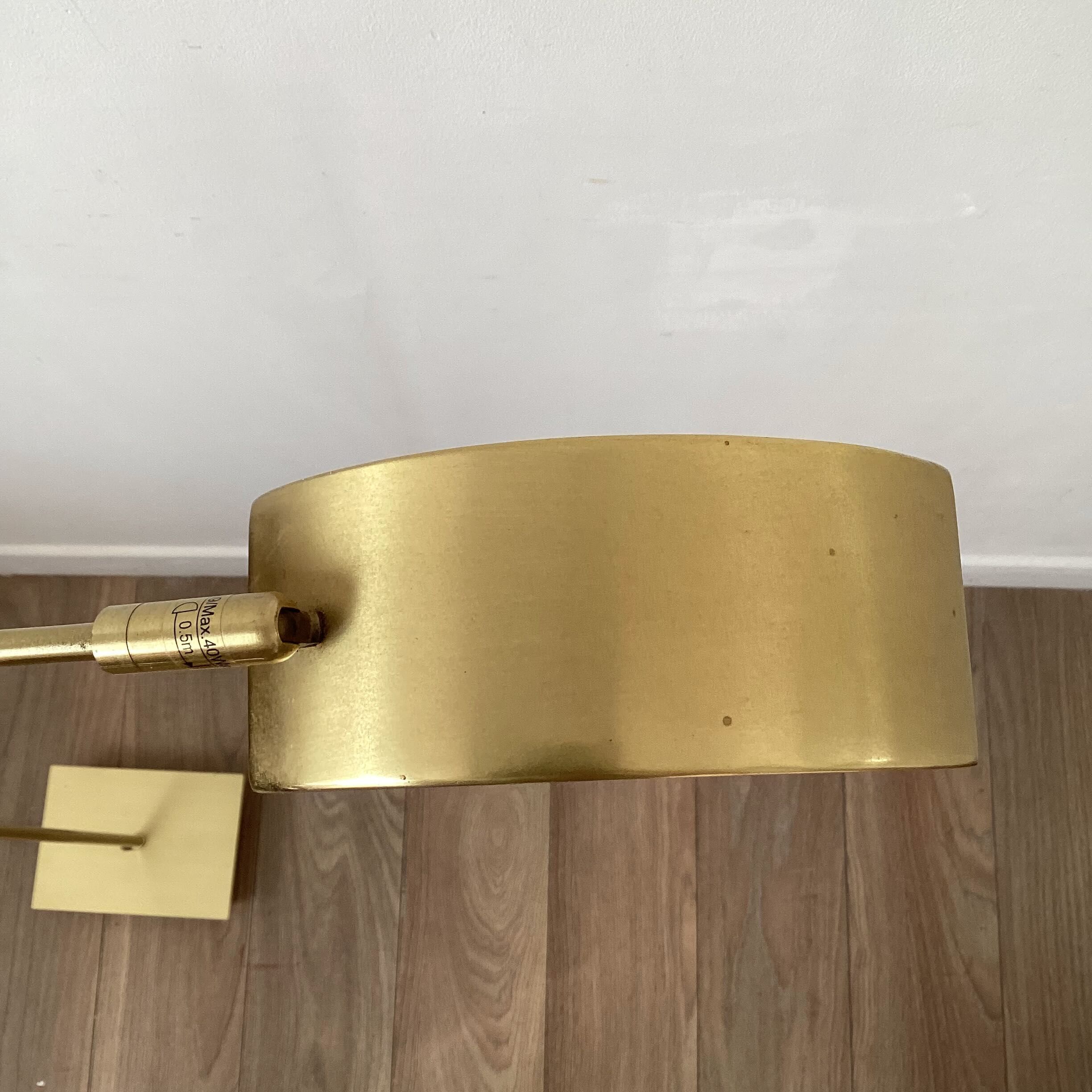 Golden lucid floor lamp