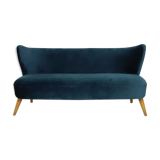 Mid-century velvet "cocktail" sofa, 1960
