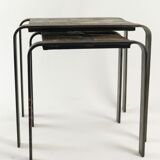 Tables from the 1960s-1970s wrought iron and slate