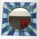 vintage ceramic mirror and design, 1970s