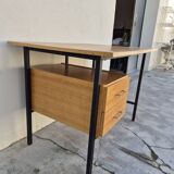 Vintage modernist design oak desk 1950s
