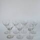 set of 7 large crystal wine glasses engraved 1940 15 x 8 cm