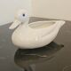 Duck cachepot Bassano vintage white ceramic - mid-century modern style