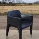 4 fauteuils noirs Plank Claudio Bellini Mon Ami