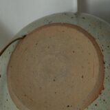 Vintage sandstone lamp and its wool lampshade