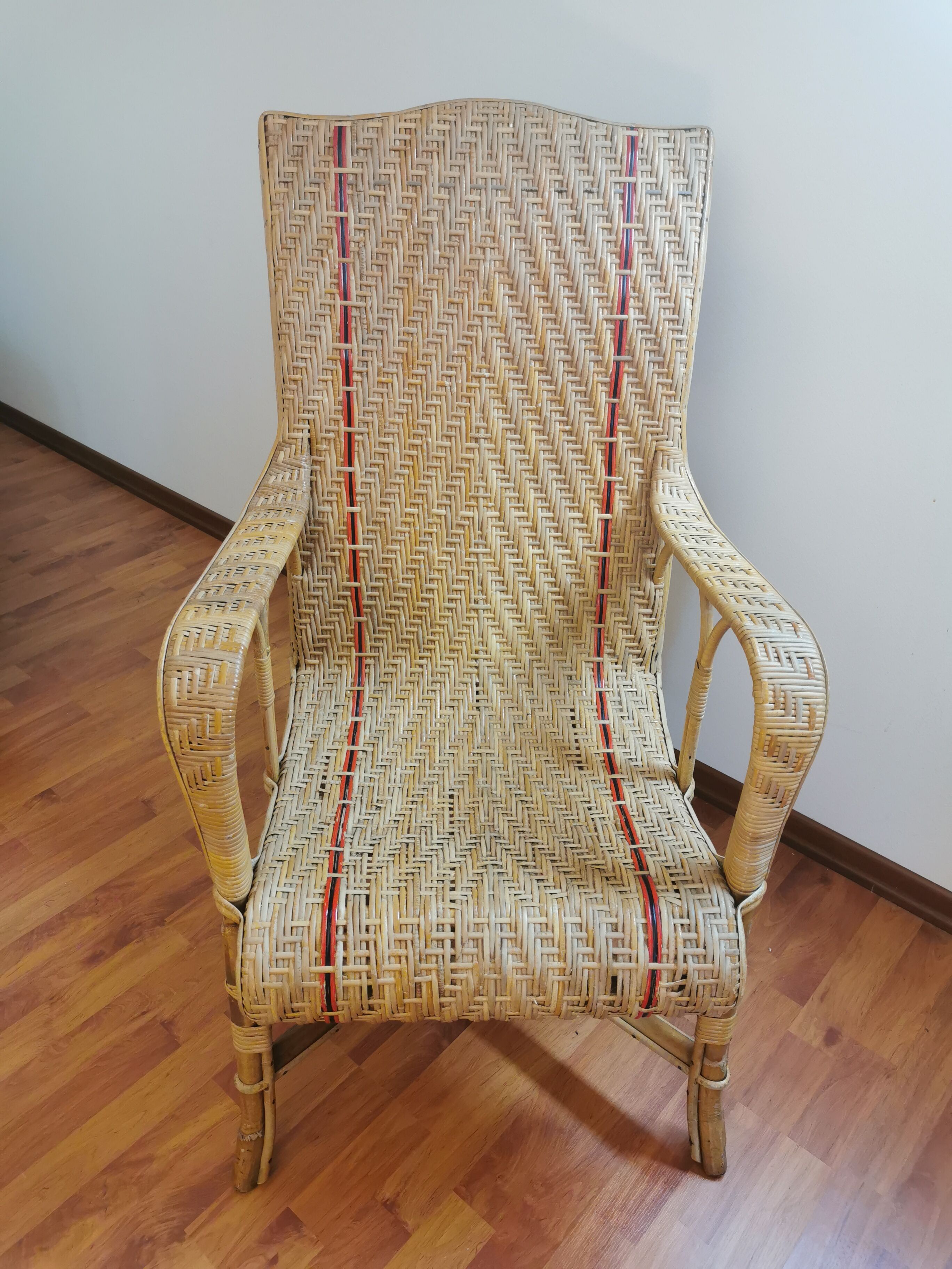 Rattan/wicker armchair 30s