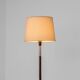 Rosewood & aluminium floor lamp