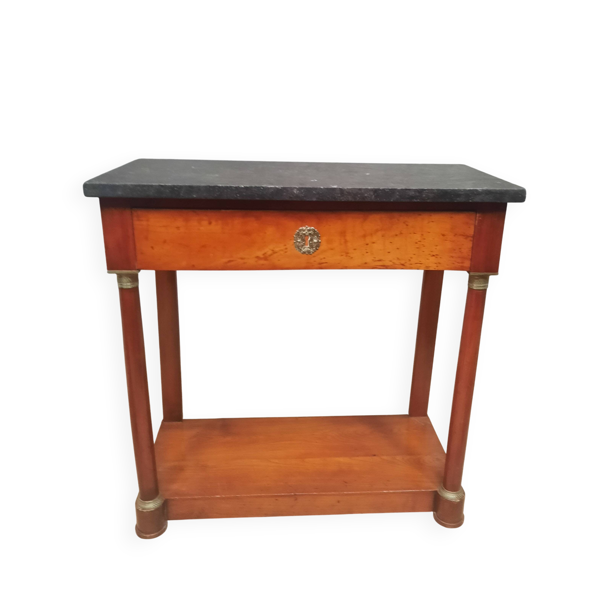 Empire period marble top console table