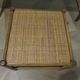 Vintage nesting coffee tables - wood and woven rattan - natural color - 60s