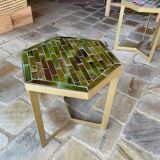 Side table in zelliges