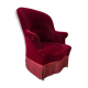 Vintage bordeaux mini armchair / children's chair with fringes