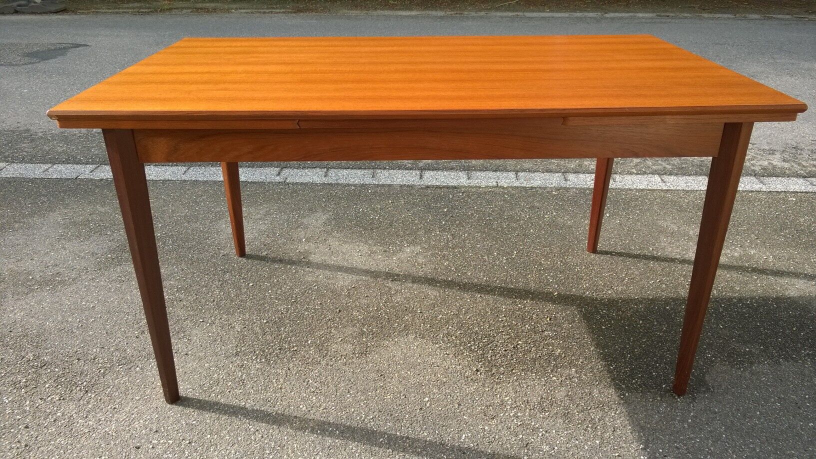 Scandinavian extendable teak table