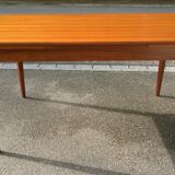 Scandinavian extendable teak table